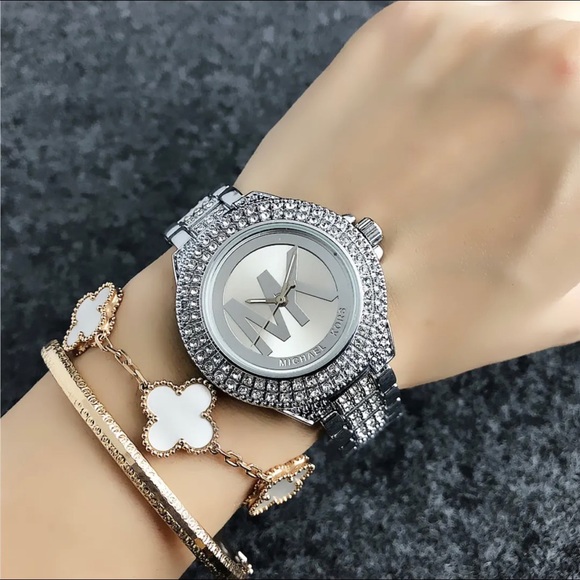 MK Jewelry - Beautiful Diamond Mk Crystal Quartz Watch